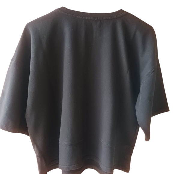 Zara Jet Black Casual Top - Picture 3 of 5